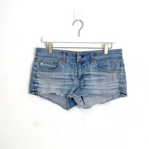 AG Adriano Goldschmied Daisy Super Low-Rise Short in light wash size 29